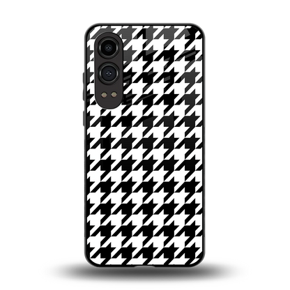 Houndstooth back phone cover | glass case for oneplus nord ce 4 lite
