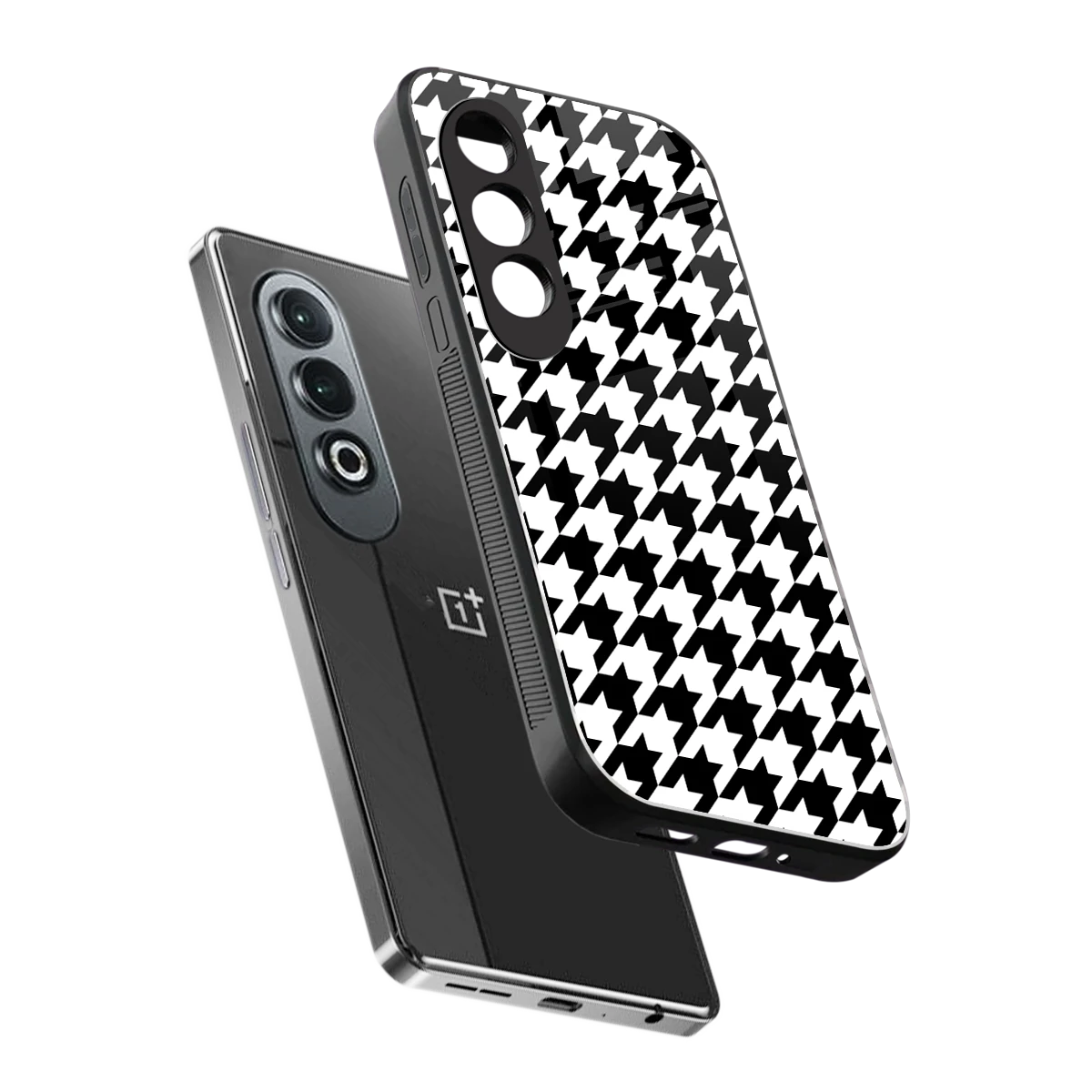 Houndstooth sleek oneplus nord ce 4 cover with tempered glass back and TPU edges