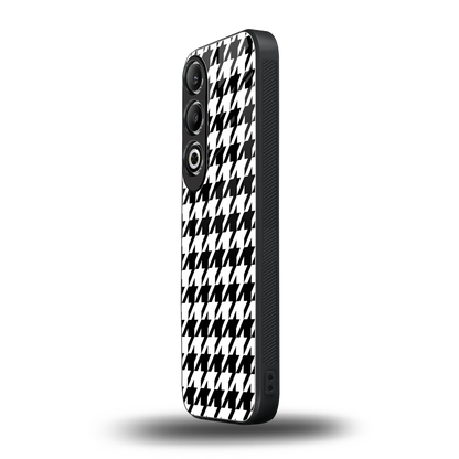 Houndstooth oneplus nord ce 4 mobile cover | shockproof glass phone case