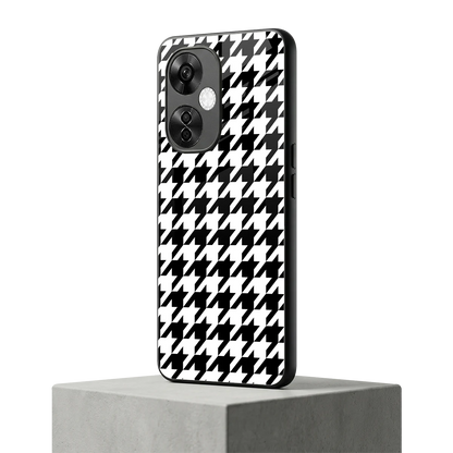 Houndstooth oneplus nord ce 3 lite mobile cover | shockproof glass phone case
