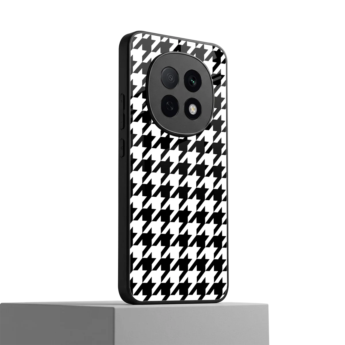 Houndstooth oppo f29 pro 5g mobile cover | shockproof glass phone case