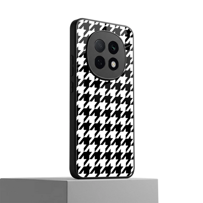 Houndstooth oppo f29 pro 5g mobile cover | shockproof glass phone case