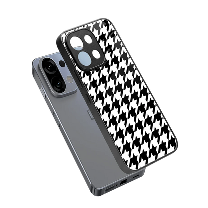 Houndstooth sleek oppo k13 5g cover with tempered glass back and TPU edges