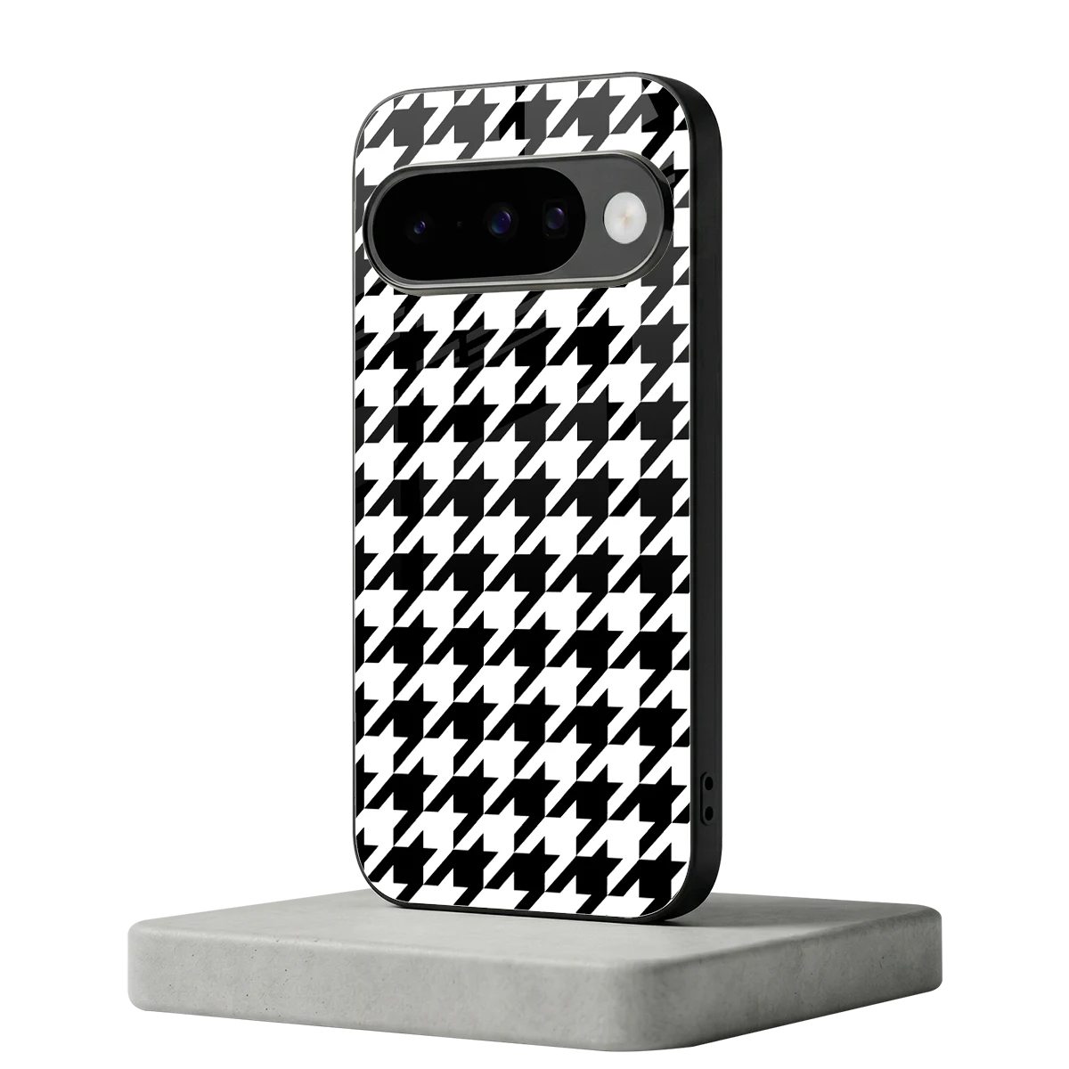 Houndstooth google pixel 10 mobile cover | shockproof glass phone case