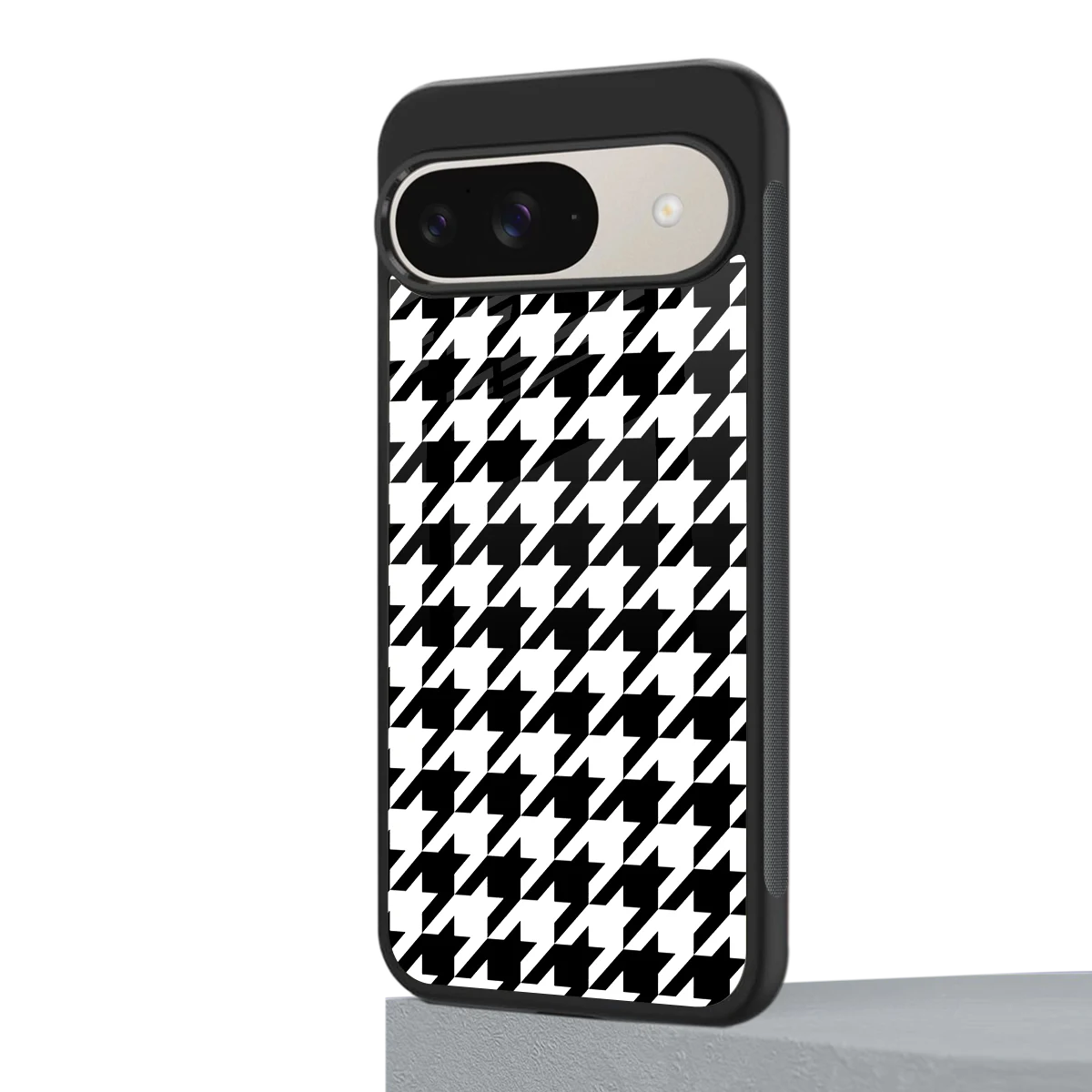 Houndstooth google pixel 9 mobile cover | shockproof glass phone case