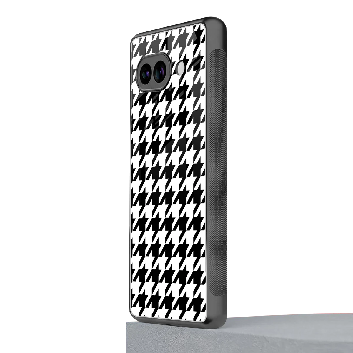 Houndstooth google pixel 10a mobile cover | shockproof glass phone case