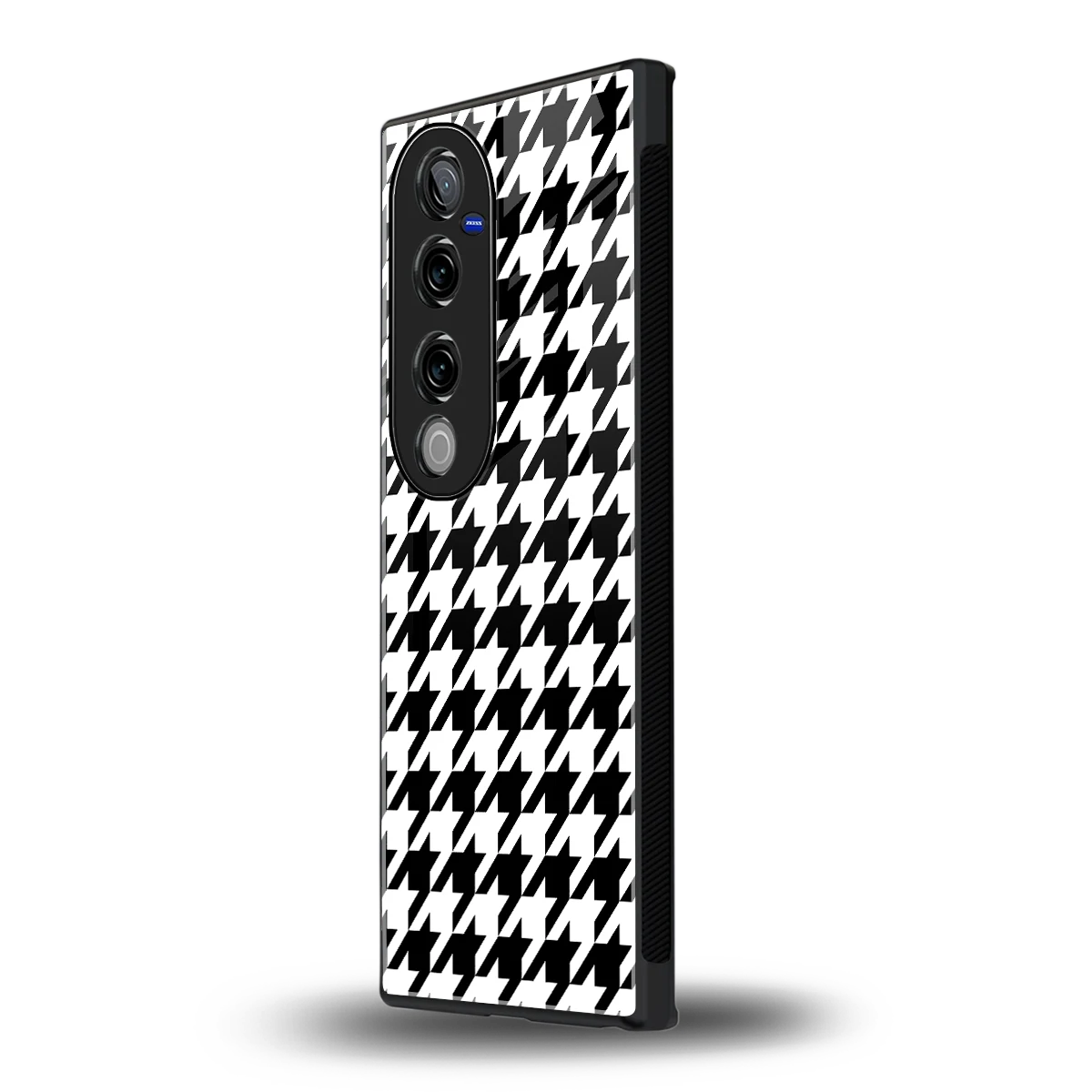 Houndstooth vivo v40 pro mobile cover | shockproof glass phone case