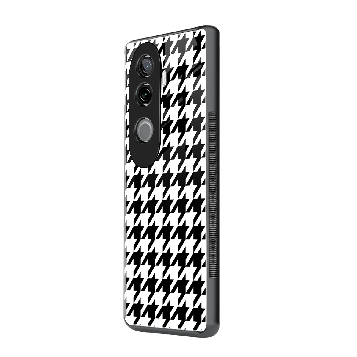 Houndstooth vivo v40e mobile cover | shockproof glass phone case