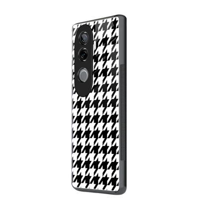 Houndstooth vivo v40e mobile cover | shockproof glass phone case