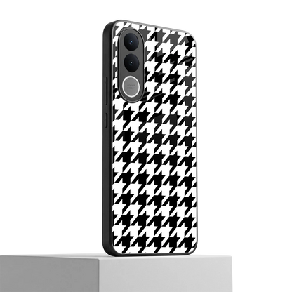 Houndstooth vivo v70 fe mobile cover | shockproof glass phone case