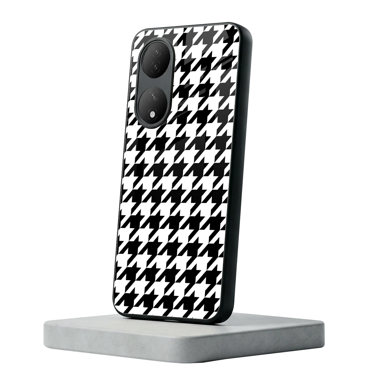 Houndstooth Vivo-y100 mobile cover | shockproof glass phone case