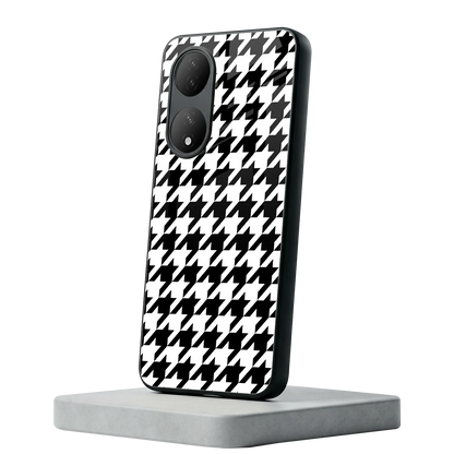 Houndstooth Vivo-y100 mobile cover | shockproof glass phone case