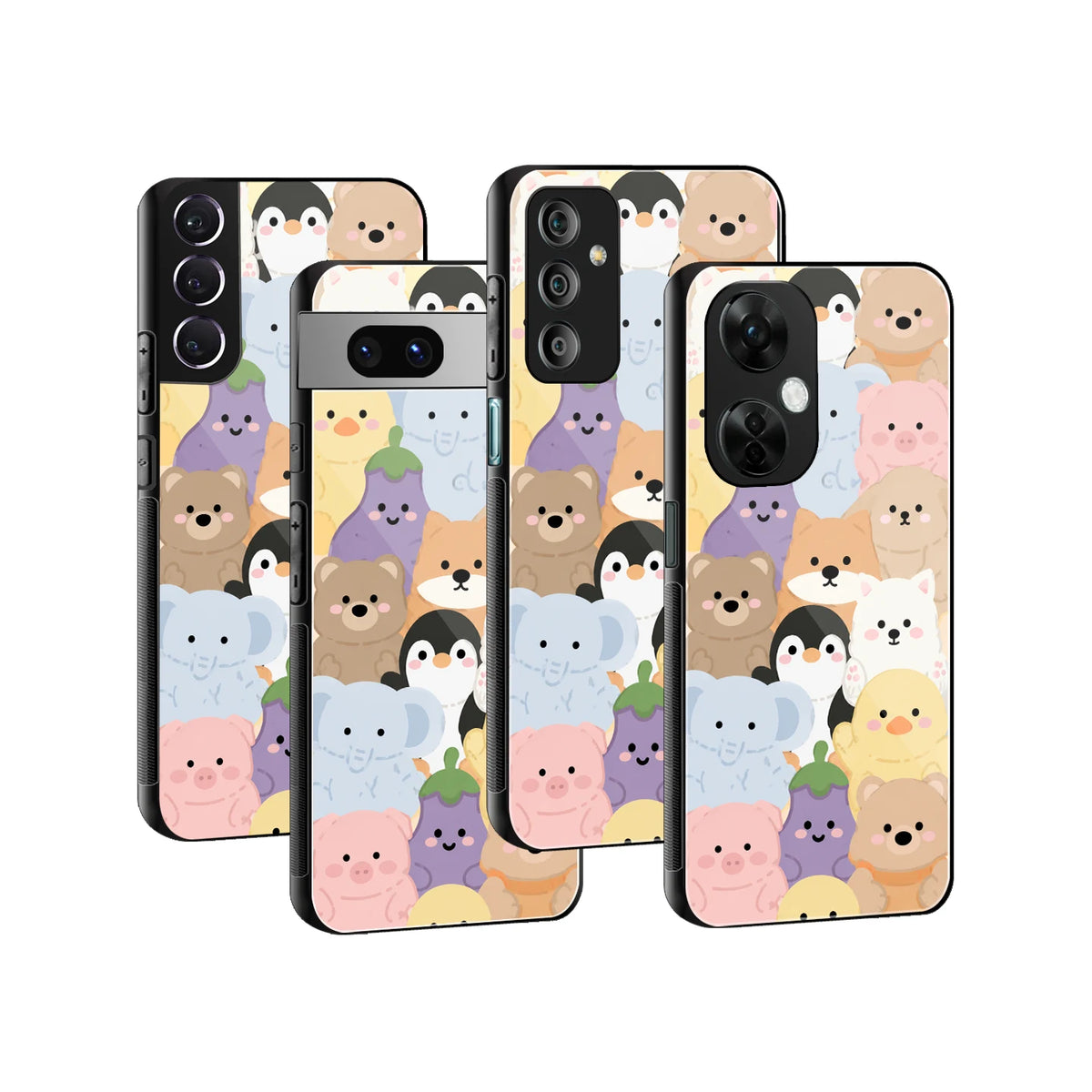 Stylish Glass Back Case for All Smartphones iPhone, Samsung, OnePlus, Pixel, Redmi, Oppo, Vivo, Motorola