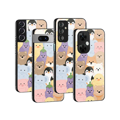 Stylish Glass Back Case for All Smartphones iPhone, Samsung, OnePlus, Pixel, Redmi, Oppo, Vivo, Motorola