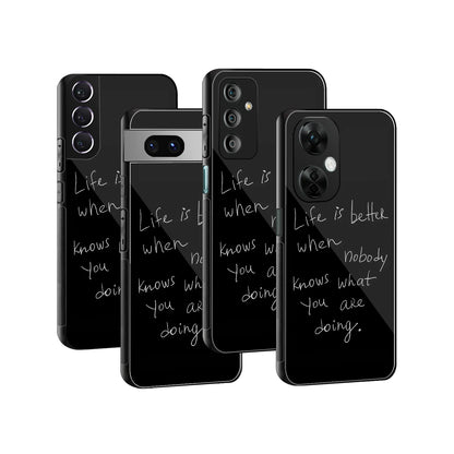 Stylish Glass Back Case for All Smartphones iPhone, Samsung, OnePlus, Pixel, Redmi, Oppo, Vivo, Motorola