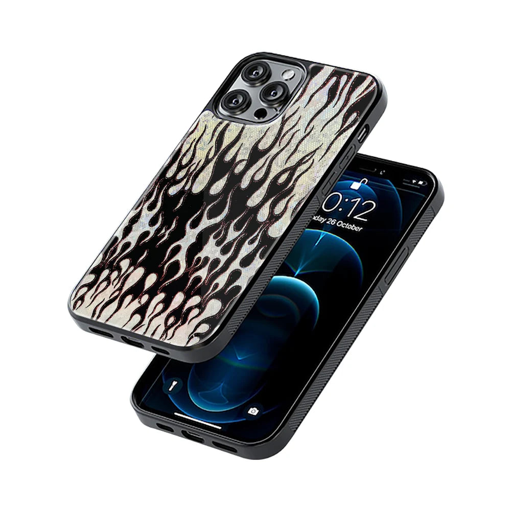 Protective Glass Back Phone Case Compatible with iPhone, Samsung, OnePlus, Pixel & More