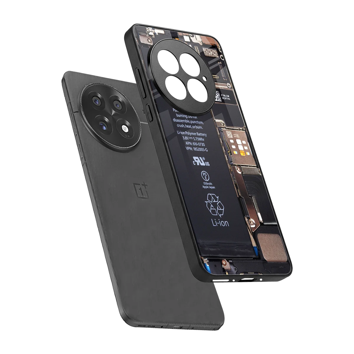 Inside Out sleek oneplus 13 cover with tempered glass back and TPU edges