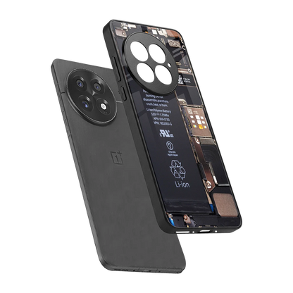 Inside Out sleek oneplus 13 cover with tempered glass back and TPU edges