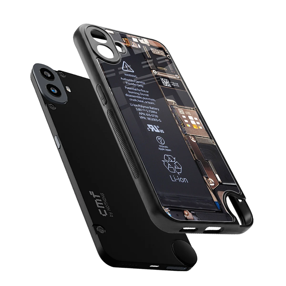 Inside Out sleek cmf nothing phone 1 cover with tempered glass back and TPU edges