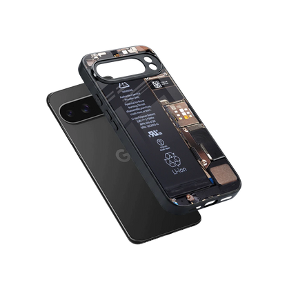 Inside Out sleek google pixel 10 pro xl cover with tempered glass back and TPU edges
