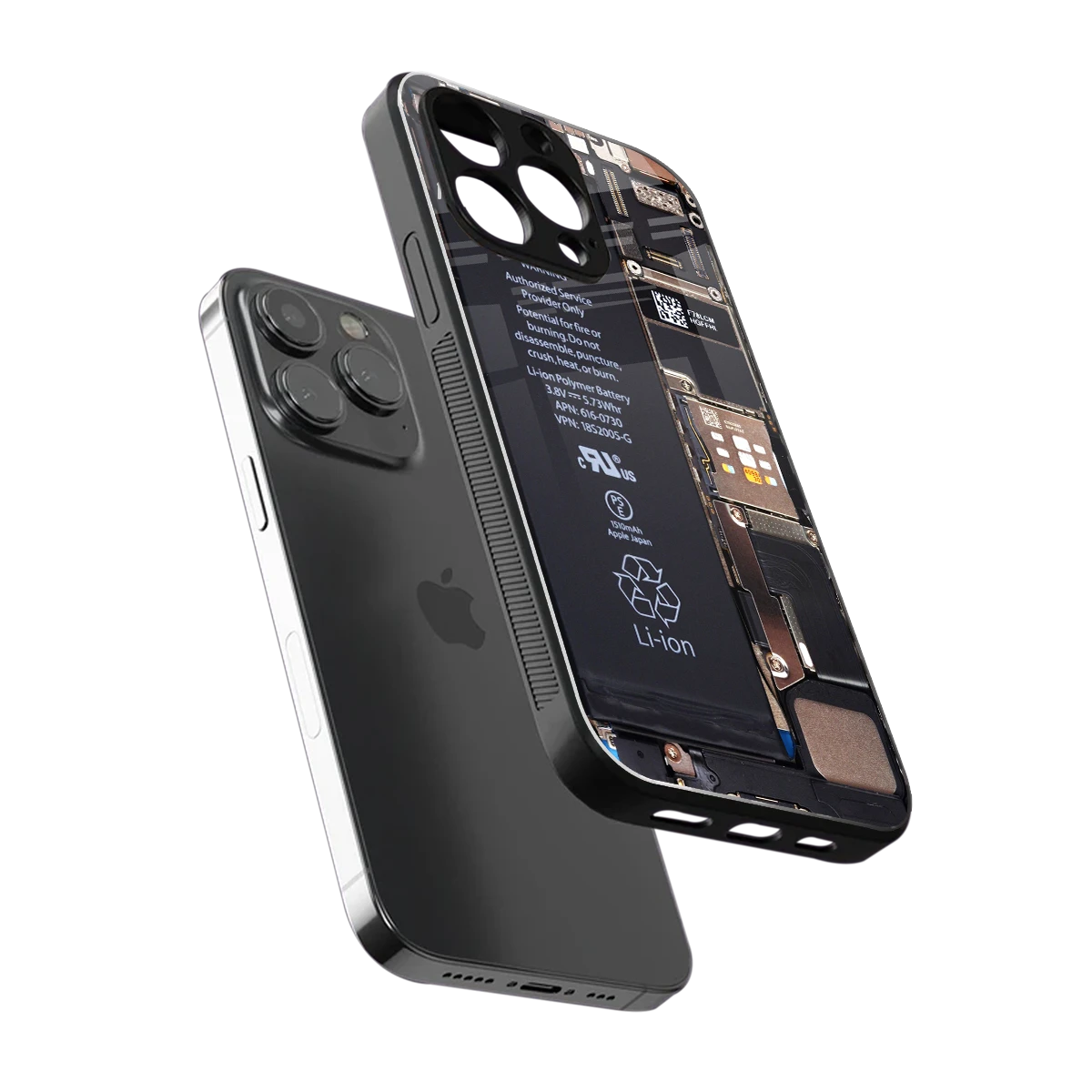 Inside Out sleek iphone 13 pro cover with tempered glass back and TPU edges