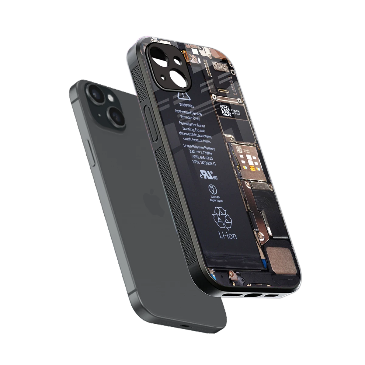 Inside Out sleek iphone 14 plus cover with tempered glass back and TPU edges