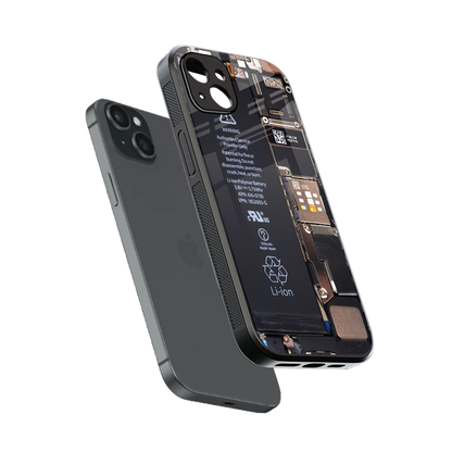 Inside Out sleek iphone 14 plus cover with tempered glass back and TPU edges