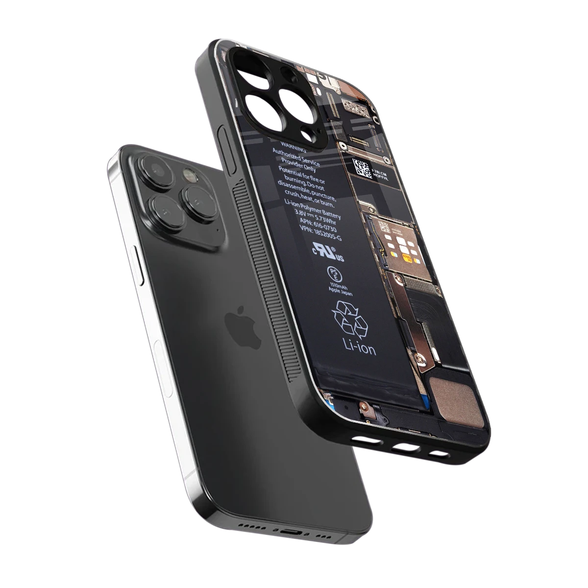 Inside Out sleek iphone 15 pro max cover with tempered glass back and TPU edges