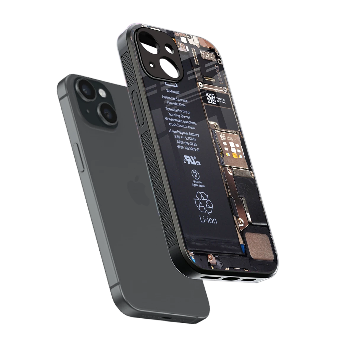 Inside Out sleek iphone 15 cover with tempered glass back and TPU edges