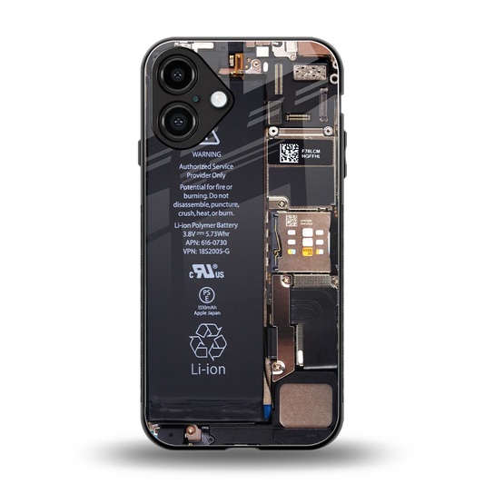 Inside Out back phone cover | glass case for iphone 16 plus