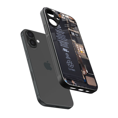 Inside Out sleek iphone 16 plus cover with tempered glass back and TPU edges