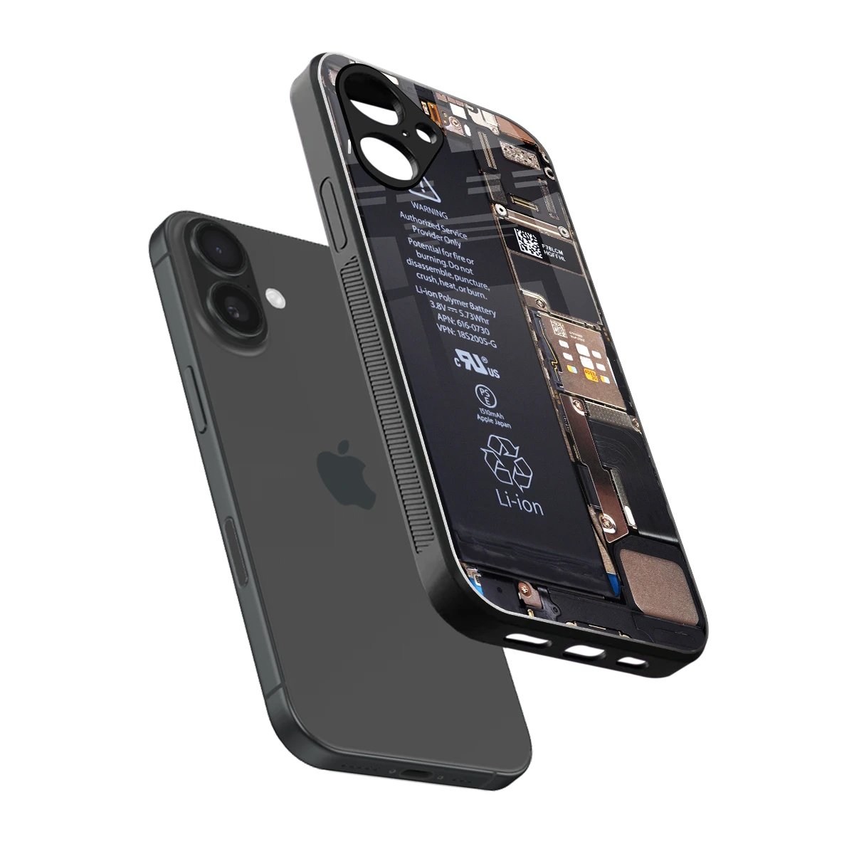 Inside Out sleek iPhone 16 cover with tempered glass back and TPU edges