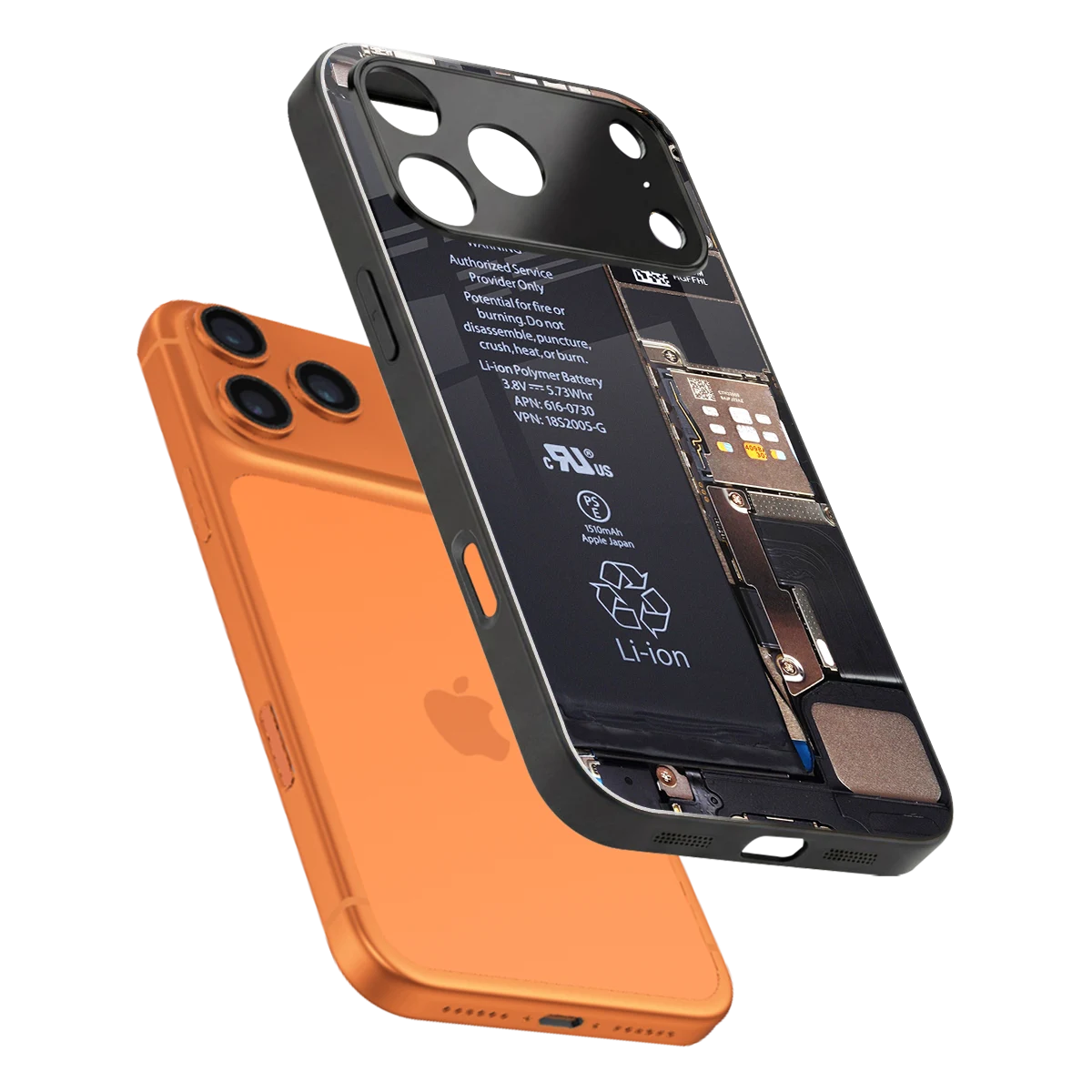 Inside Out sleek iphone 17 pro cover with tempered glass back and TPU edges