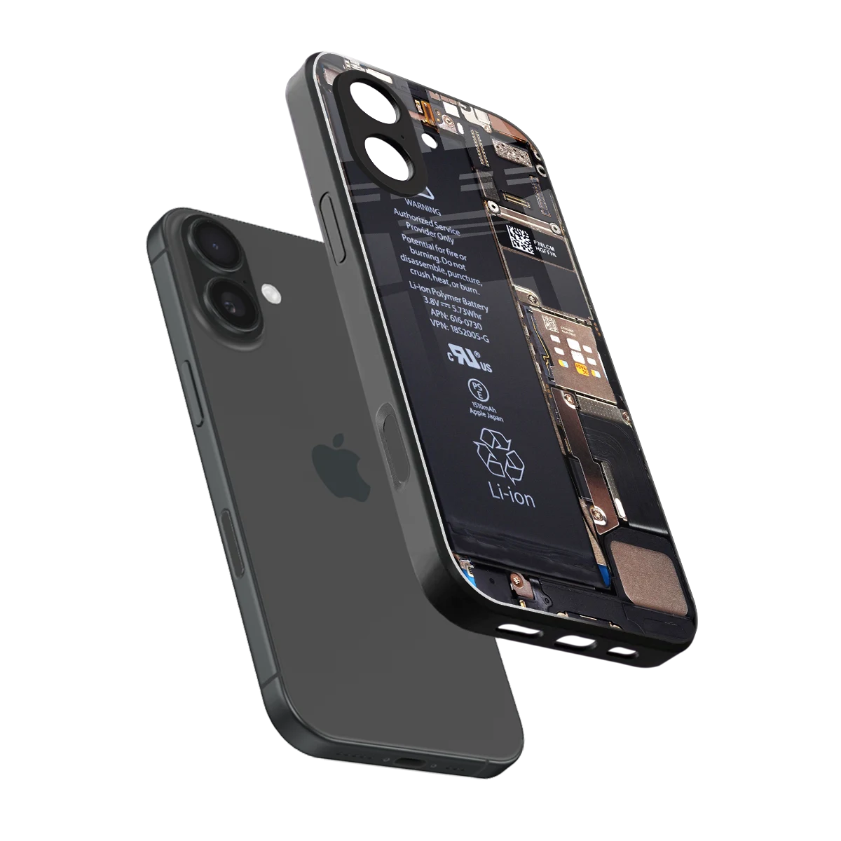 Inside Out sleek iphone 17 cover with tempered glass back and TPU edges