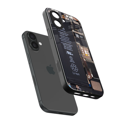 Inside Out sleek iphone 17 cover with tempered glass back and TPU edges