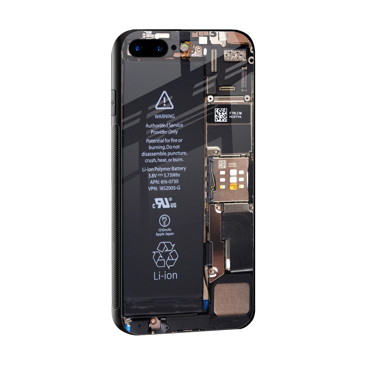 Inside Out sleek iphone 8 plus cover with tempered glass back and TPU edges
