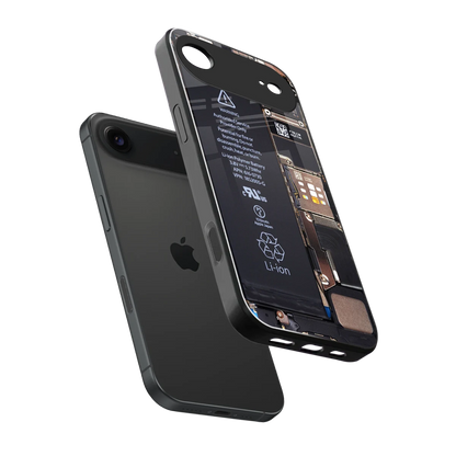 Inside Out sleek iphone air cover with tempered glass back and TPU edges