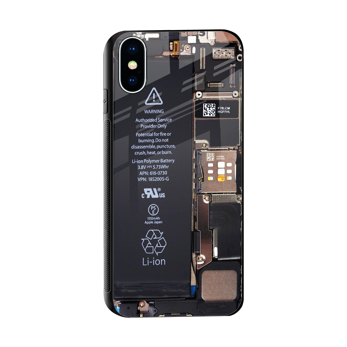 Inside Out sleek iphone x cover with tempered glass back and TPU edges