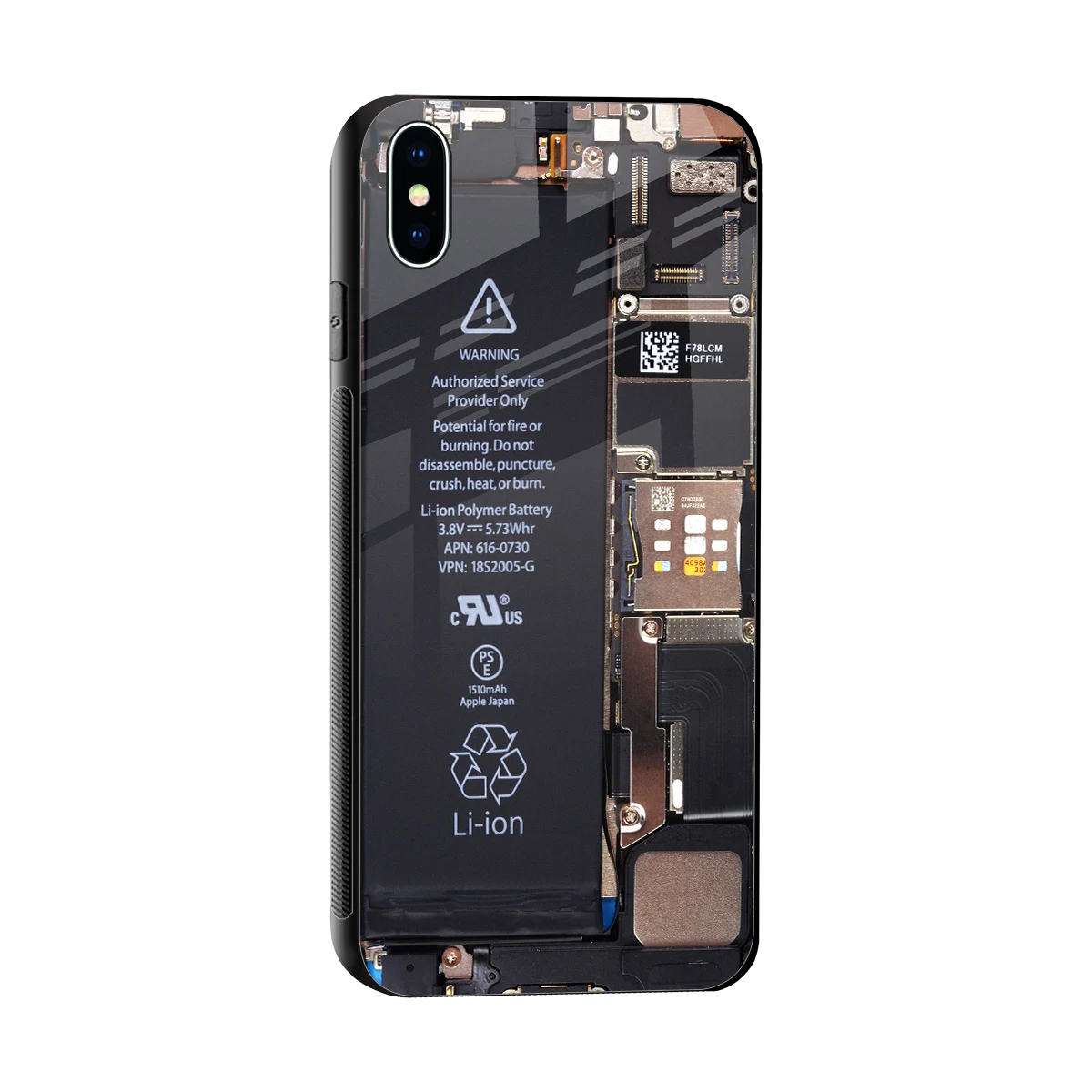 Inside Out sleek iphone xs max cover with tempered glass back and TPU edges