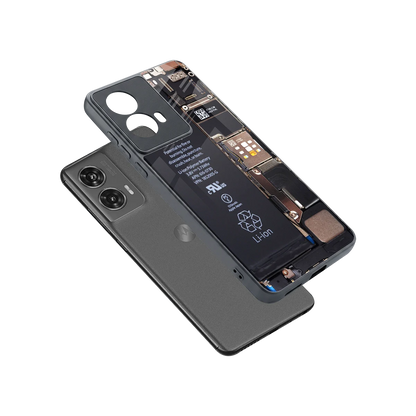 Inside Out sleek motorola edge 50 fusion cover with tempered glass back and TPU edges
