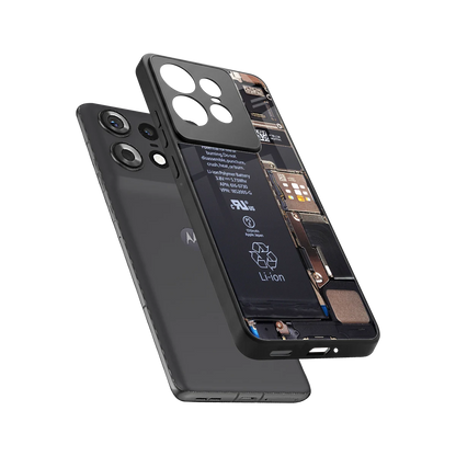 Inside Out sleek motorola edge 50 pro cover with tempered glass back and TPU edges