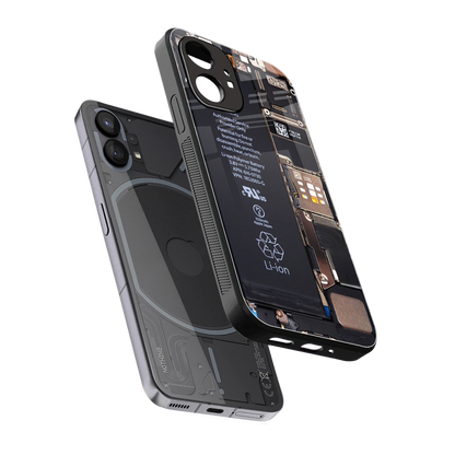 Inside Out sleek nothing phone 1 cover with tempered glass back and TPU edges
