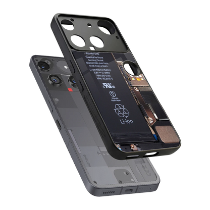 Inside Out sleek nothing phone 3 cover with tempered glass back and TPU edges
