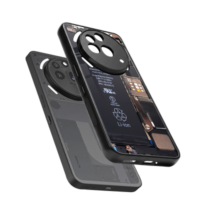 Inside Out sleek nothing phone 3a pro cover with tempered glass back and TPU edges