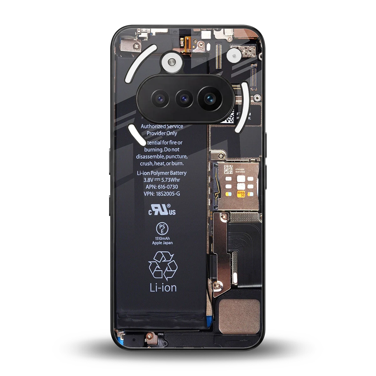 Inside Out back phone cover | glass case for nothing phone 3a