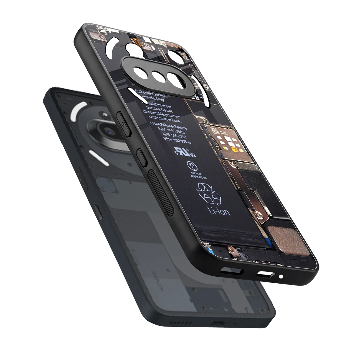Inside Out sleek nothing phone 3a cover with tempered glass back and TPU edges