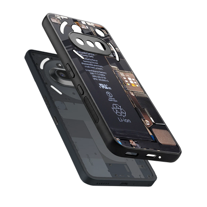 Inside Out sleek nothing phone 3a cover with tempered glass back and TPU edges