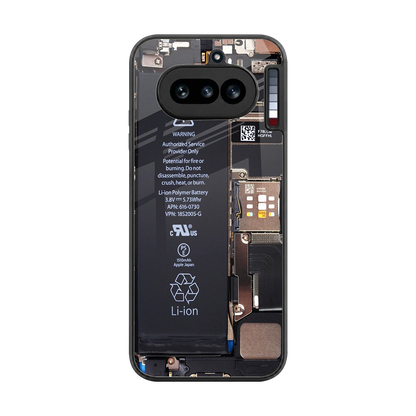 Inside Out back phone cover | glass case for nothing phone 4a