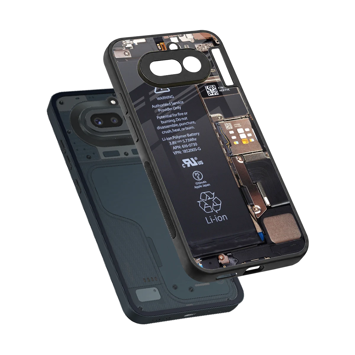 Inside Out sleek nothing phone 4a cover with tempered glass back and TPU edges