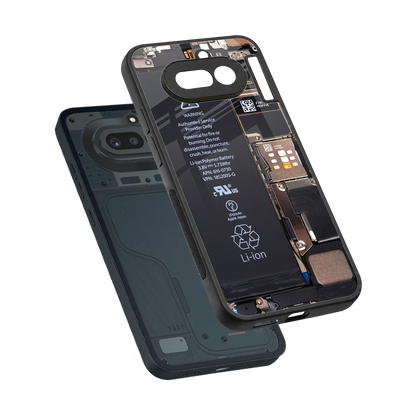 Inside Out sleek nothing phone 4a cover with tempered glass back and TPU edges